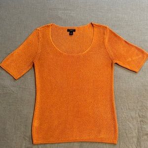 Orange Anne Taylor Factory top. Size xsmall petite. Gently used.